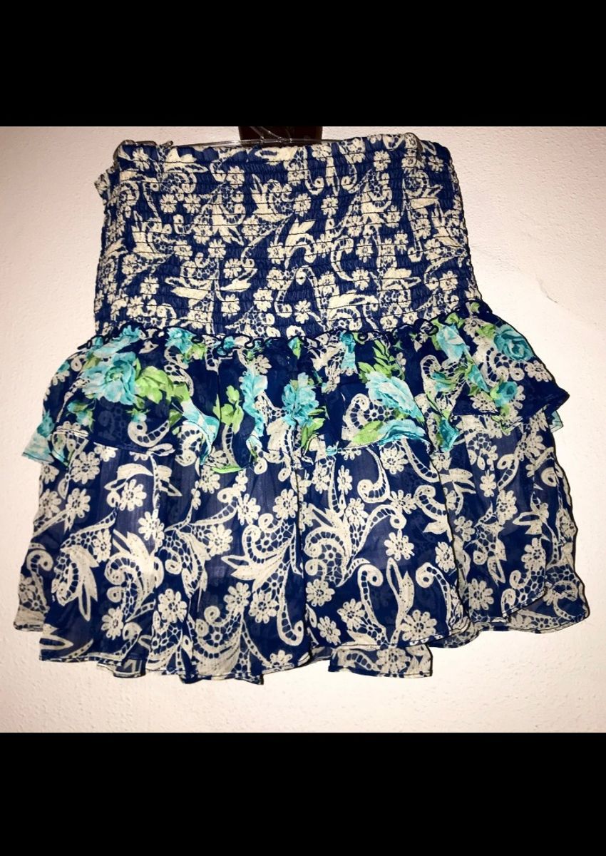 Aeropostale Ruffle Tiered Floral mini skirt 
